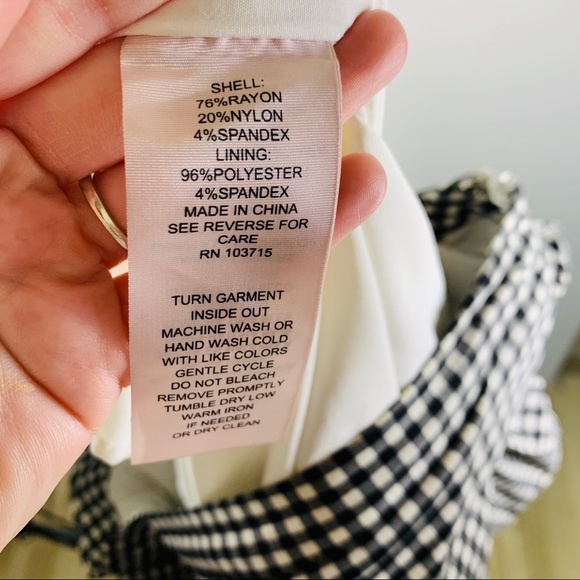 Nanette Lepore Gingham Frill Ruffle Skirt Size 6 - Picture 8 of 8